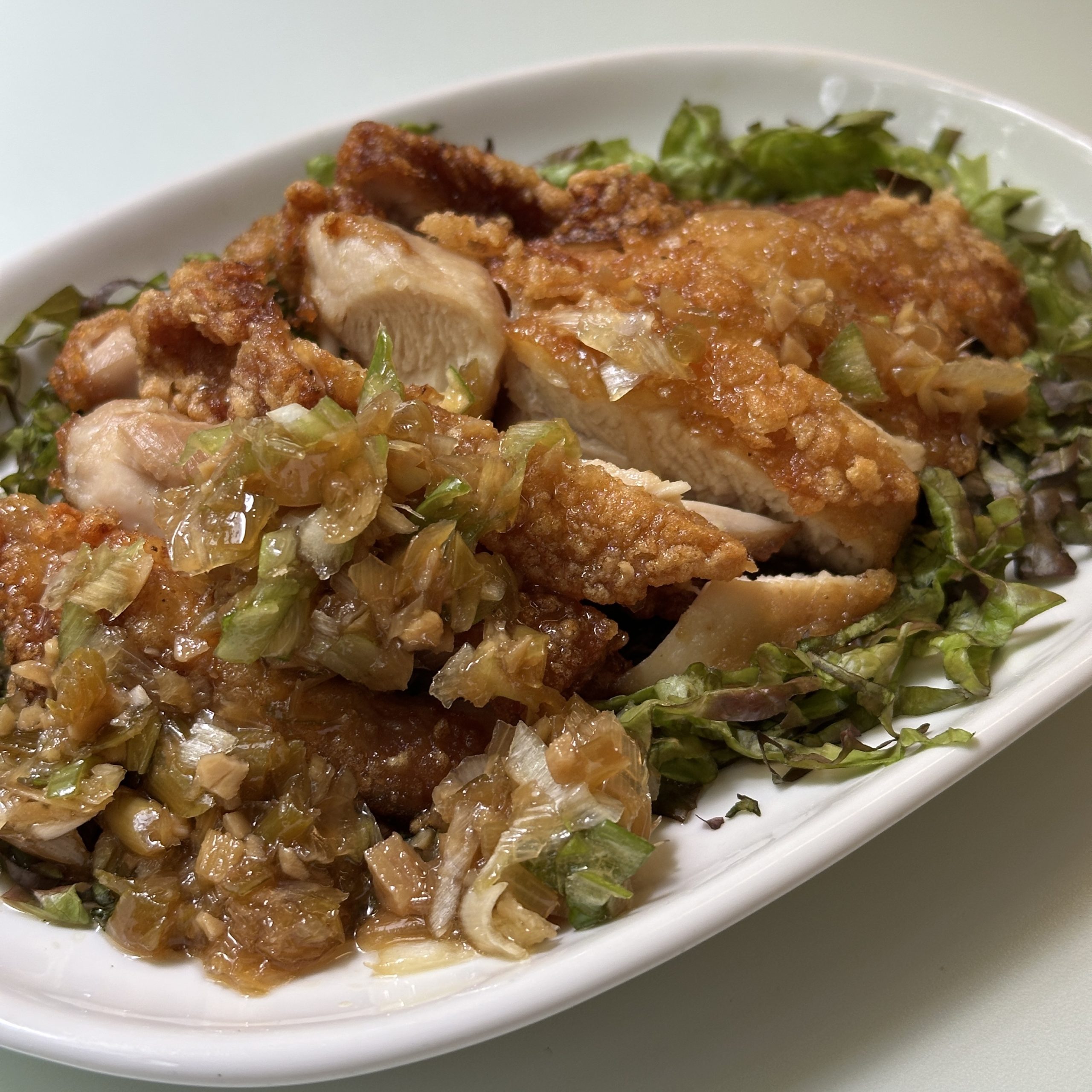 - 5月の旬菜 -<br />
油淋鶏