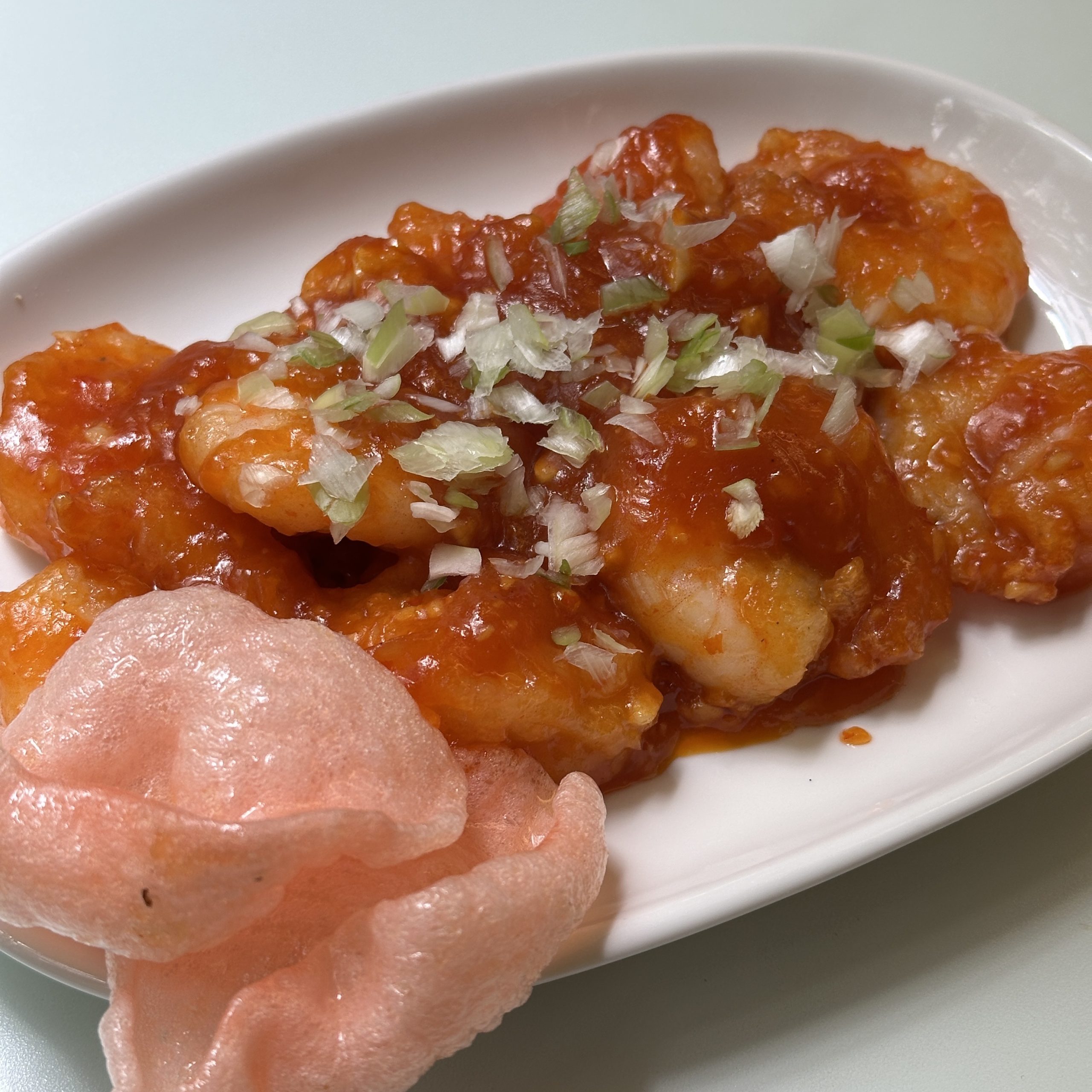 - 5月の旬菜 -<br />
エビのチリソース炒め